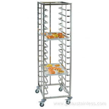 Square Tube Bakery Bread Rack Trolley Cart